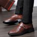 Crocodile Pattern Casual Men's Leather Shoes Platform Shoes Large Size Shoes_vogvips.com