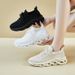 Flying Woven Shoes Breathable Student Sports Shoes Fitness Running Casual Heightening Shoes_vogvips.com