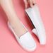 Air Cushion Nurse Shoes Women's Comfortable Soft Sole Breathable Non-slip Flat Heel Thick Sole Work Medical Small White Shoes_vogvips.com