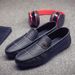 Suitable For All Seasons 2025 Spring Loafers Men Korean Fashion Slip-On Lazy Casual Leather Shoes Business One-Push Trendy Sen Sheng_vogvips.com