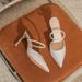 Qianluhui: Sequined Pointed-toe Mules That Can Be Worn Daily, A Stiletto Heel, Suitable Pairing With Evening Dresses And_vogvips.com