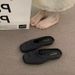 French Style Vacation Woven Niche Half Slippers For Women Outdoor 2025 Spring Summer Dress Evening Wind Closed-Toe_vogvips.com