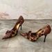 European And American Style Pointed Toe Stiletto Lace Up High Heels For Women Spring Summer New Niche Leopard Print_vogvips.com