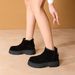 Platform Short 2024 Winter New Fashion Fleece-Lined Warm Versatile Soft Sole Suede Women's Boots 716_vogvips.com