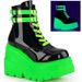 Women's Over-The-Knee Boots Women's Over-The-Knee Boots Women's Shoes Demonia 9.5Cm Thick Soled Motorcycle Boots/Gothic Sequined Wedge Heeled Short F_vogvips.com
