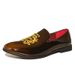 Embroidered Loafers Slip-On Business Leather Men's Casual Breathable Odor-Free Shoes_vogvips.com