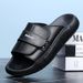 Top-layer Cowhide Slippers Men, Summer Outdoor Wear, Non-slip And Wear-resistant, High-end Trendy Comfortable Sandals_vogvips.com