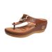 Women's Shoes Women's Shoes Summer Beach Clip Toe Wedge Sandals For Women Women's Sandals_vogvips.com