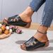 New Plus Size 2025 One-piece Outdoor Sandals Thick Soled Women's Slippers With Open Toed Bread And Butterfly Hollow Out_vogvips.com