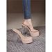 Women's Strappy Transparent High Heel Sandals - Crystal-Embellished Platform Slides For Fashion & Comfort_vogvips.com