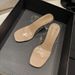 2026 New Transparent PVC For Women, Mid-Heel Chunky Heel Crystal High Heels, Fairy Style One-Strap Sandals_vogvips.com