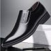 Men Business Dress Shoes Spring Autumn Leisure Genuine Leather Breathable Soft Sole Invisible Elevated Anti Slip Casual 40_vogvips.com