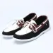 Mens Leather Boat Lace Up Casual Moc Toe Deck Shoes For Daily And Sailing_vogvips.com