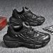 Spring Thick-Soled Dad Black Warrior Casual Running Dark God Of War Sneakers Couple Internet Celebrity Same Style Trendy_vogvips.com