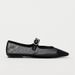 Summer Women's Shoes Black Fashion Mesh Mary Jane Single Shoes Flat Bottom Light Casual Ballet Shoes Trend_vogvips.com
