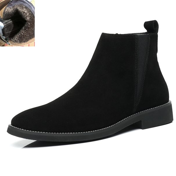 Autumn and winter new warm shoes frosted boots men's retro leather boots casual men's boots_vogvips.com
