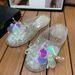 New Jelly Casual And Fashionable Outdoor Women's Slippers, Crystal Transparent Shoes, Korean-style Closed-toe Sequin_vogvips.com
