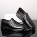Euro Step Spring Leather Business Casual Versatile Middle-aged And Elderly Men's Soft Surface Hole Shoes Breathable Wear-resistant_vogvips.com