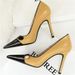 Elegant Fashion Retro Pumps Thin Cm High Lady Shallow Pointed Toe Pearl Patchwork Heels Design Brand Shoes_vogvips.com