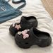 Thick-soled Hole Shoes, Women Wear Arches In Summer To Support Stepping On Shit, Seaside Beach Baotou Cool Slippers, Women's Wholesale_vogvips.com