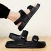 New Men' Thick Andal With Ummer Velcro Trend Couple, Oft Oled Caual Beach Hoe For Outdoor Wear, Port_vogvips.com