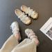 French Ballet Dream Flat Bottom Shallow Mouth Mary Jane Shoes Women's Bow Sweet Empty Temperament Bag Head Sandals_vogvips.com