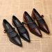 2025 New Spring Lightweight Shallow-Heel Women's Chunky Heel Pointed Toe Patent Mary Jane Shoes, Casual Retro Small_vogvips.com