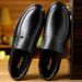 Euro Step Men's Spring Autumn Genuine Leather Business Formal Middle-aged And Elderly Dad Casual Breathable Cowhide Shoes For Men_vogvips.com