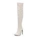 2024 New Over-the-Knee Long Patent Leather Riding Ultra High Heels Fashion Street Style Women's Boots Size 40-48_vogvips.com