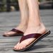 Size 38-47 New Italian Leather Flip-flops For Men Casual Cool Beach Summer Hotel Slippers Man Light Flats Luxe Men's_vogvips.com