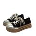 Autumn Women Mango Head Canvas Platform Lady Ins-style Vulcanized Skate Adult Soft-soled Casual White Shoes_vogvips.com
