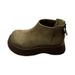 Frosted Cowhide Thick-Soled Platform Martin For Women 2025 New Autumn Winter Fleece-Lined Ankle Boots Trendy_vogvips.com