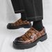 Thick-Soled 2025 Spring And Autumn New Men's Horsebit Slip-On Loafers Large Leather Shoes_vogvips.com