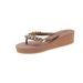 Summer New Rhinestone Women's Wedge Flip-Flops Fashion Toe Post Sandals Outdoor Casual Non-Slip Mid-Heel Beach Slippers_vogvips.com