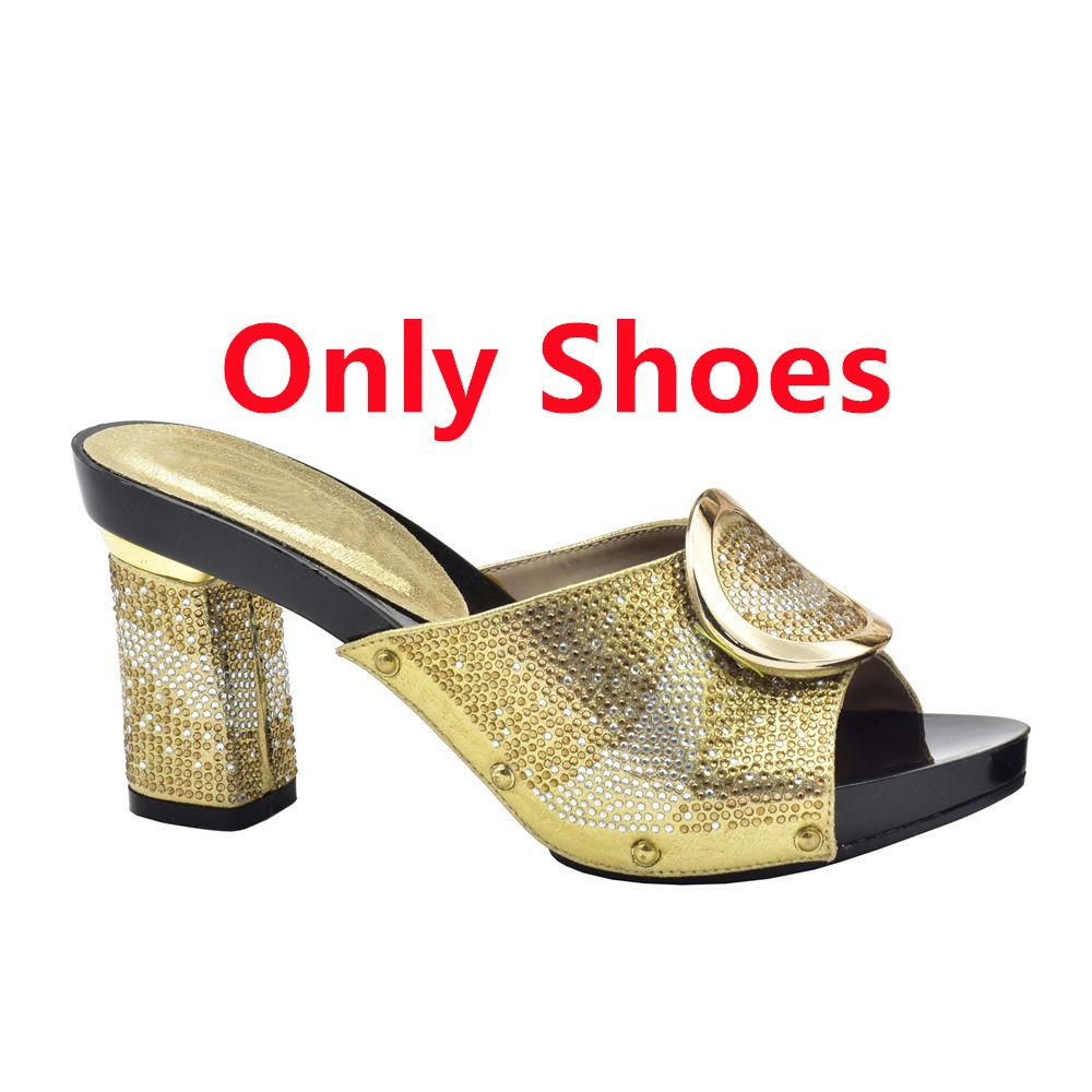 Hot Drill High Thick Heels Casual With Hand To Wear European And American Fashion Shoes Bag Set_vogvips.com