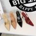 Women's Shoes Sexy Pointed Toe High Heels, Stiletto Heels, Super High Heels, Patent Leather, Metal Buckle, Open Back, And Strap._vogvips.com