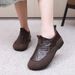 Women's 2025 Winter New Thickened Warm Cotton Shoes Soft Sole Non-Slip Fashion Patchwork Leather Snow Boots_vogvips.com