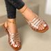 Summer new flat round head casual sandals women's large size_vogvips.com