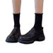 Women's Shoes New Style Black Platform Loafers With Heels_vogvips.com