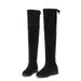 Autumn Winter New Suede Over-the-Knee Long Mid-Heel Flat Cotton-Padded Warm Size 41 Women's Boots_vogvips.com