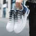 Spring New Height Increaing Thick Sole Caual Sneaker Men' Sport Waterproof Non-Slip Veratile Breathable White_vogvips.com