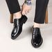 Euro Step Leather 2025 New Top Layer Cowhide High-end Formal Business Brogue Men's Youth Style Shoes_vogvips.com