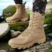 Large Breathable Tactical Boots For Outdoor Hiking, Wear-resistant Training, Combat Boots, High Top Desert Boots For Men_vogvips.com