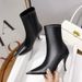 2024 Autumn Winter New Women's High Patent Leather Short Thin Heel Metal Square Toe Over-the-Knee Sexy Slim Boots_vogvips.com
