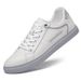 Little White Shoes Men's Head Layer Low-top Lace-up Casual Board Shoes Sports Men's Shoes_vogvips.com
