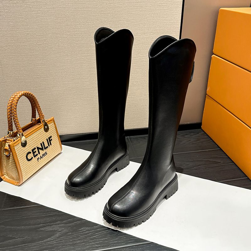 Hidden Heel V-Cut For Women 2023 New Autumn Winter Over-the-Knee Slimming Long Riding Stretch Slim Boots_vogvips.com