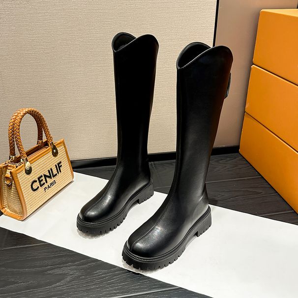 Hidden Heel V-Cut For Women 2023 New Autumn Winter Over-the-Knee Slimming Long Riding Stretch Slim Boots_vogvips.com