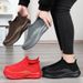 Women's And Women's Shoes One-pedal Casual Shoes Soft-soled Fly-woven Breathable Socks Shoes Women's Shoes_vogvips.com
