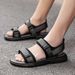 Men's Sandals, Driver's Men's Thick Soles, Breathable And Versatile In Summer, Minimalist Trend_vogvips.com