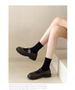 Round-toe Thick-soled Women's Leather Sho, 2025 New Spring-summer French Retro British Style Japane JK Mary Jane_vogvips.com